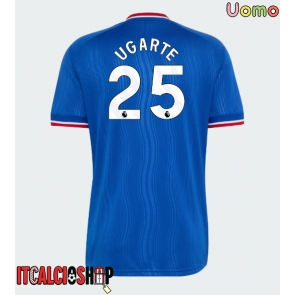 Manchester United Manuel Ugarte #25 Seconda Maglia 2026-27 Manica Corta